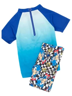 Vanilla Underground Blue Sonic The Hedgehog 2 Piece Swim Set