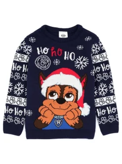 Vanilla Underground Blue Paw Patrol Kids Christmas Jumper