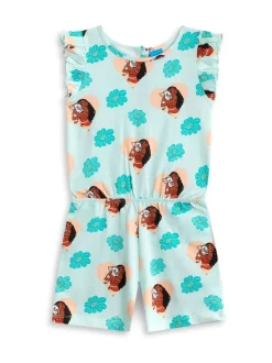 Vanilla Underground Green Girls Disney Moana Sleeveless Playsuit