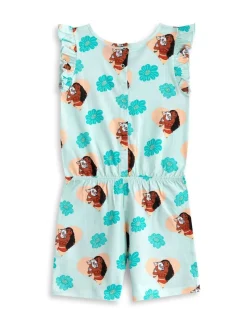 Vanilla Underground Green Girls Disney Moana Sleeveless Playsuit