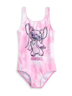 Vanilla Underground Pink Girls Disney Lilo & Stitch Multicoloured Stitch Swimsuit
