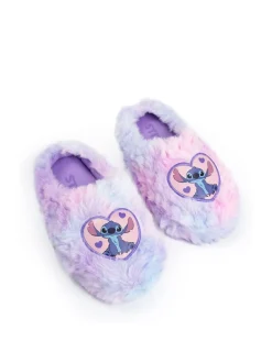Vanilla Underground Pink Lilo & Stitch Heart Character Mule Slippers