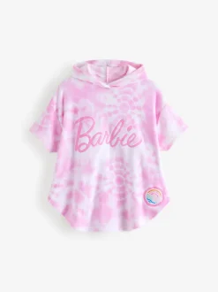Vanilla Underground Pink Barbie Girls Tie Dye Poncho 100% Cotton Towel