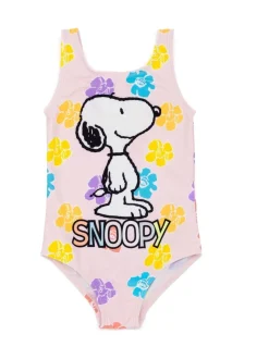 Vanilla Underground Pink Peanuts Snoopy 1 Piece Swimming Costume