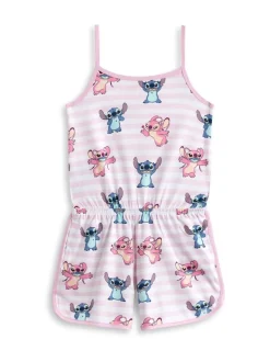 Vanilla Underground Pink Girls Disney Stitch Sleeveless Playsuit