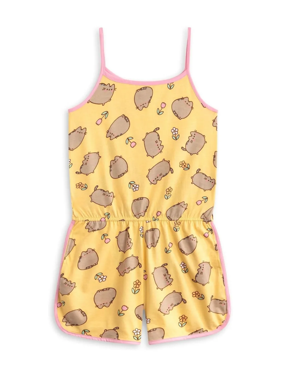 Vanilla Underground Yellow Girls Pusheen Sleeveless Playsuit