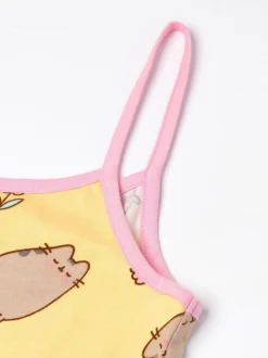 Vanilla Underground Yellow Girls Pusheen Sleeveless Playsuit
