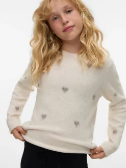 VERO MODA Cream Round Neck Soft Touch Cosy Knitted Jumper