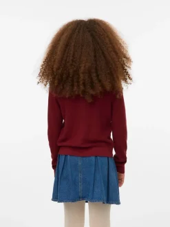 VERO MODA Red Button Down Cardigan