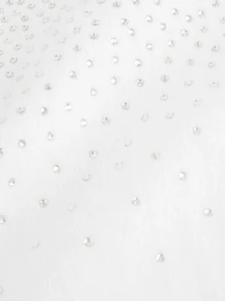 White Diamante Occasion Shrug (3-16yrs)