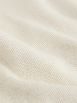 White Oversized Cosy Rib Sweatshirt (3-16yrs)