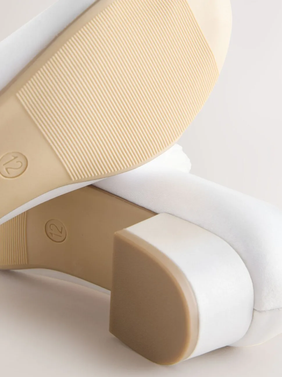 White Stain Resistant Satin Wide Fit (G) Occasion Heeled Corsage Shoes