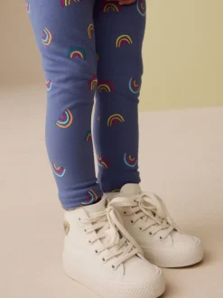 White Standard Fit (F) High Top Trainers