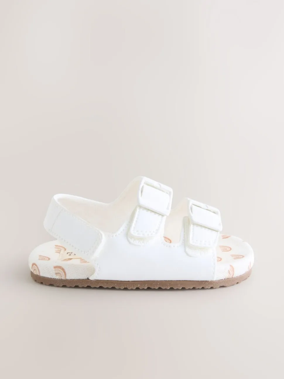 White Touch and Fasten Baby Sandals (0-24mths)