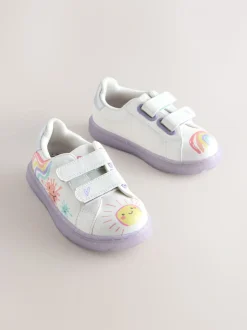 White Touch Fastening Trainers