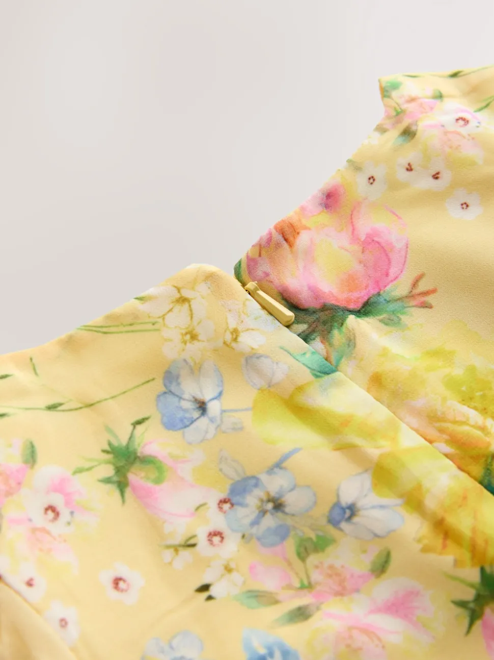 Yellow Floral Embellished Occasion Dress (3-16yrs)