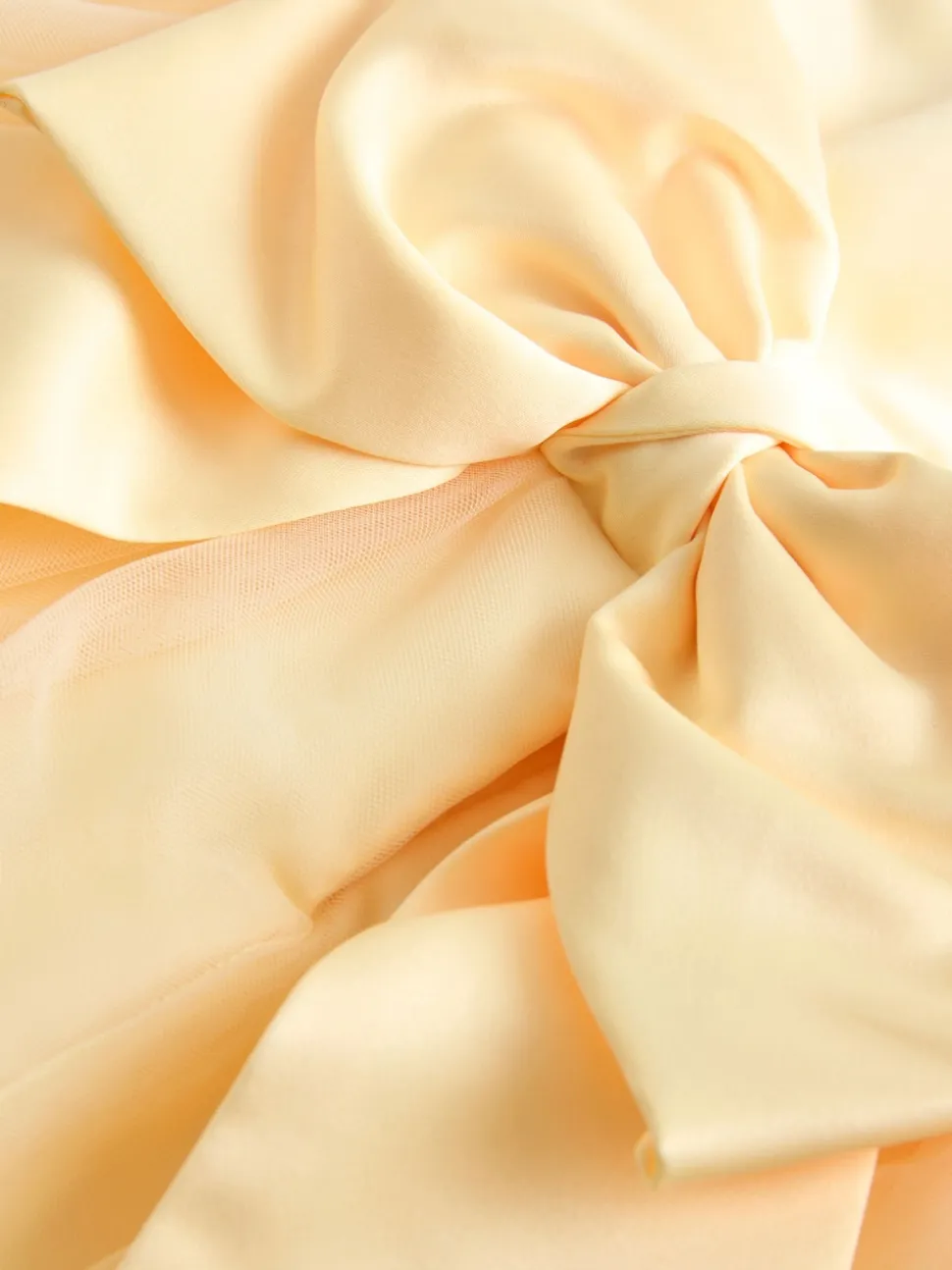 Yellow Flower Girl Bow Dress (3-12yrs)