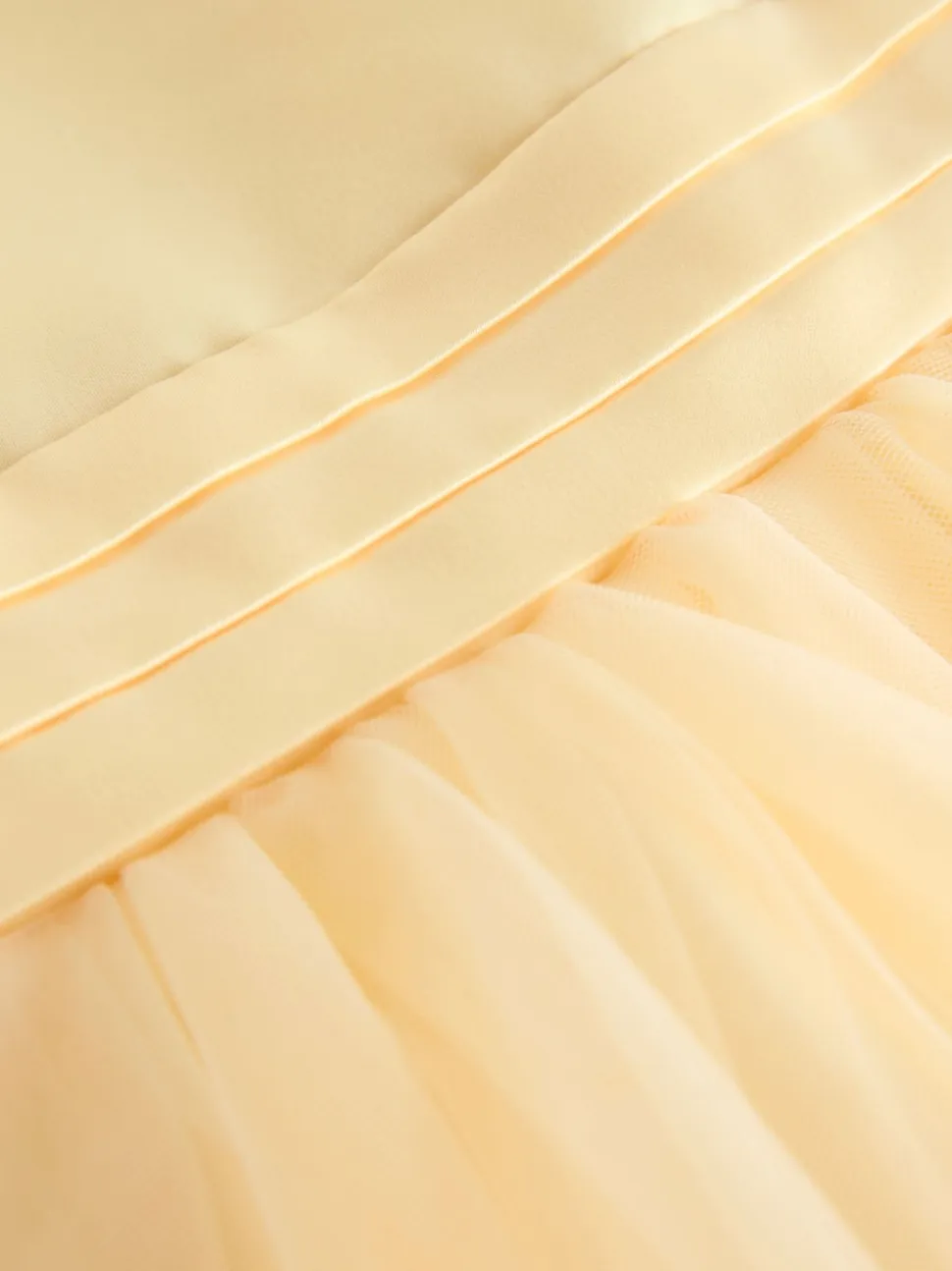 Yellow Flower Girl Bow Dress (3-12yrs)