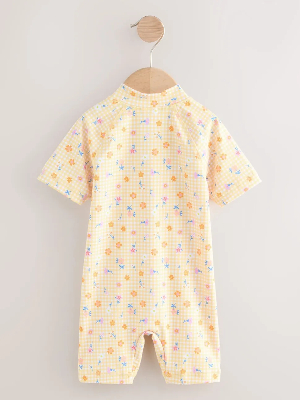 Yellow Gingham Ditsy Sunsafe Swimsuit (3mths-10yrs)