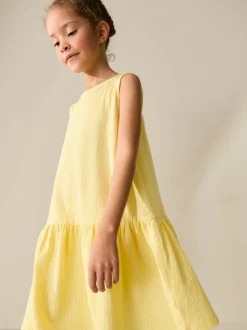 Yellow Sleeveless Jersey Dress (3-16yrs)