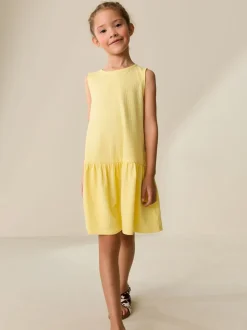 Yellow Sleeveless Jersey Dress (3-16yrs)