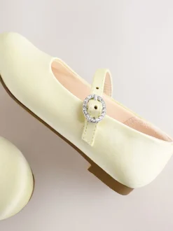 Yellow Standard Fit (F) Flower Girl Occasion Mary Jane Shoes
