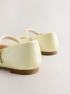 Yellow Standard Fit (F) Flower Girl Occasion Mary Jane Shoes