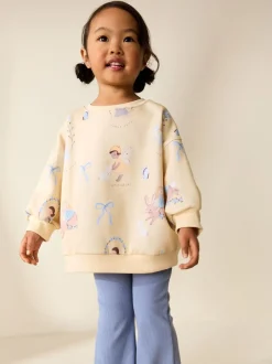 Yellow/Blue Fairy Sweatshirt & Flare Leggings Set (3mths-7yrs)