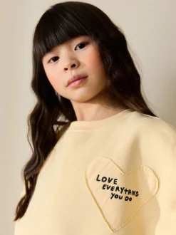 Yellow/Blue Stripe Sweatshirt and Wide Leg Trousers Set (3-16yrs)